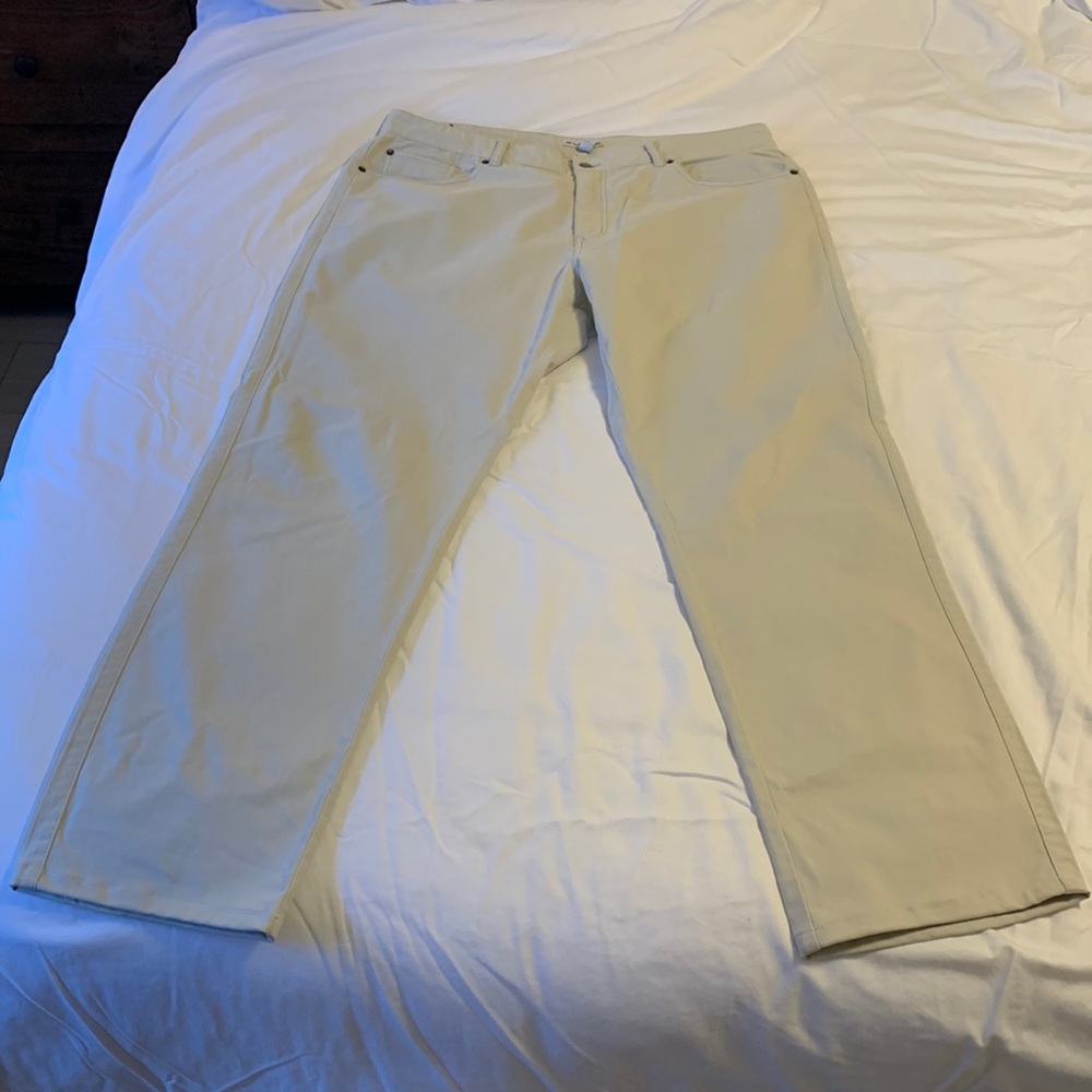 Peter Millar Crown Comfort Five-Pocket Pant. 38/32. Stone Color. NWOT